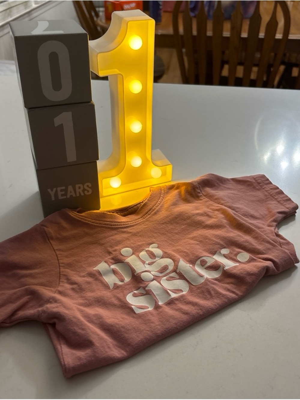 Big Sister Graphic Tee - Pink Kids Shirt